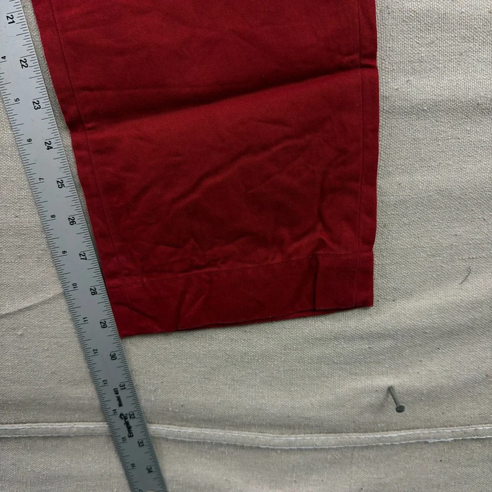 Polo‎ Ralph Lauren Chino Pants Mens 28x32 Red Slim Fit Flat Front Cotton Twill